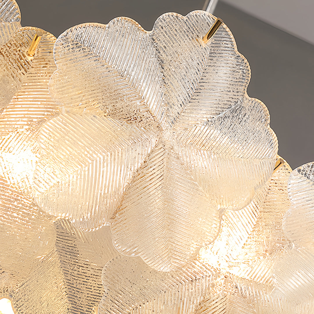 Glass Garland Chandelier - Luxury French Wreath Ceiling Light