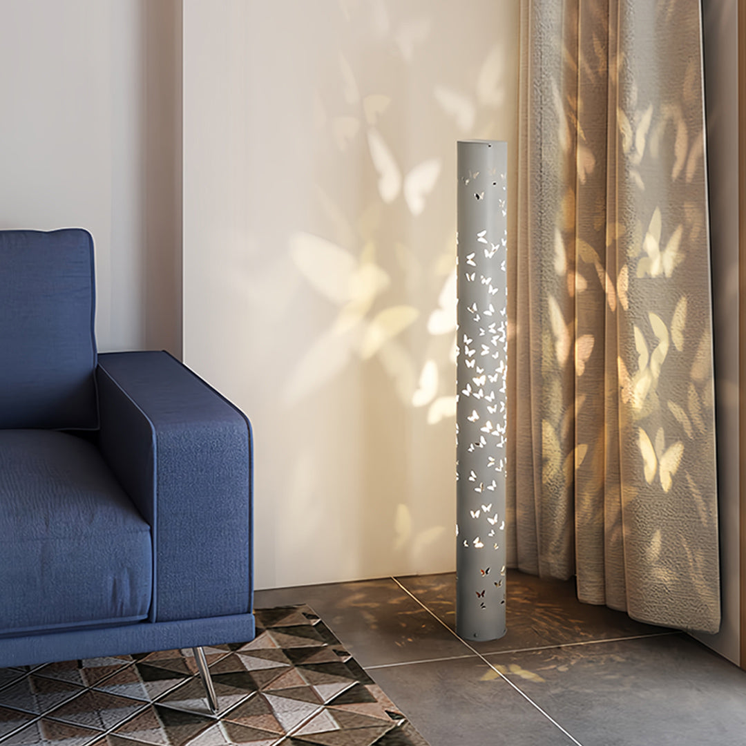 Butterfly Floor Lamp Ambient Projector Decorative Column Light