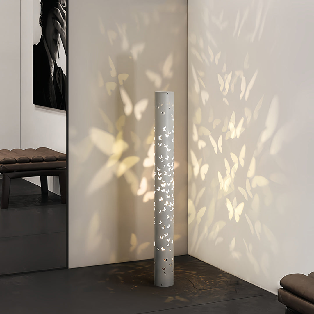 Butterfly Floor Lamp Ambient Projector Decorative Column Light