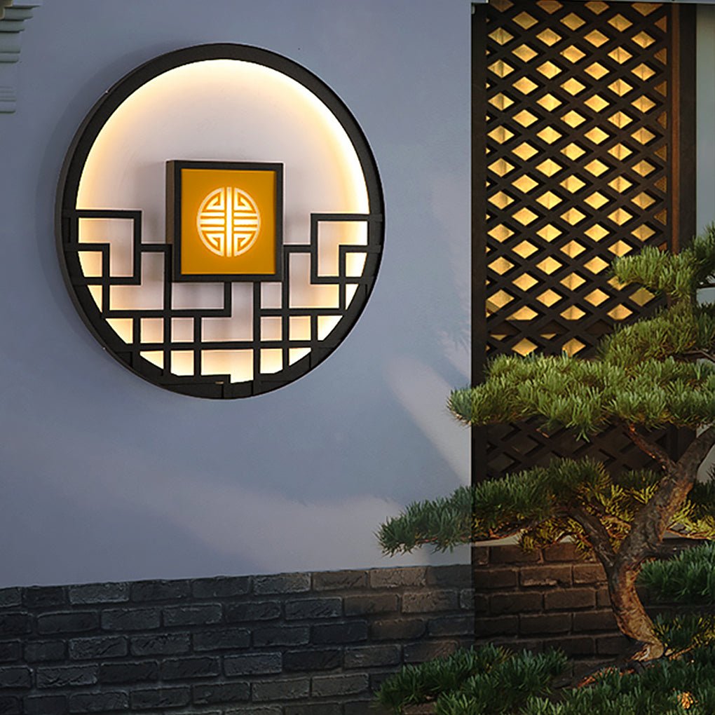 Round LED Outdoor Wall Lights - Landscape Decorative Lighting for Gardens & Patios