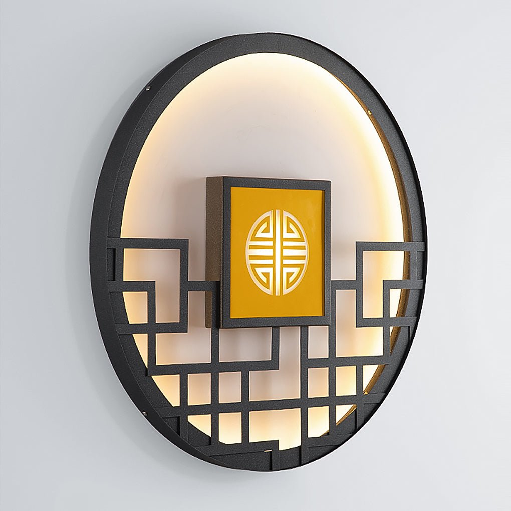 Round LED Outdoor Wall Lights - Landscape Decorative Lighting for Gardens & Patios