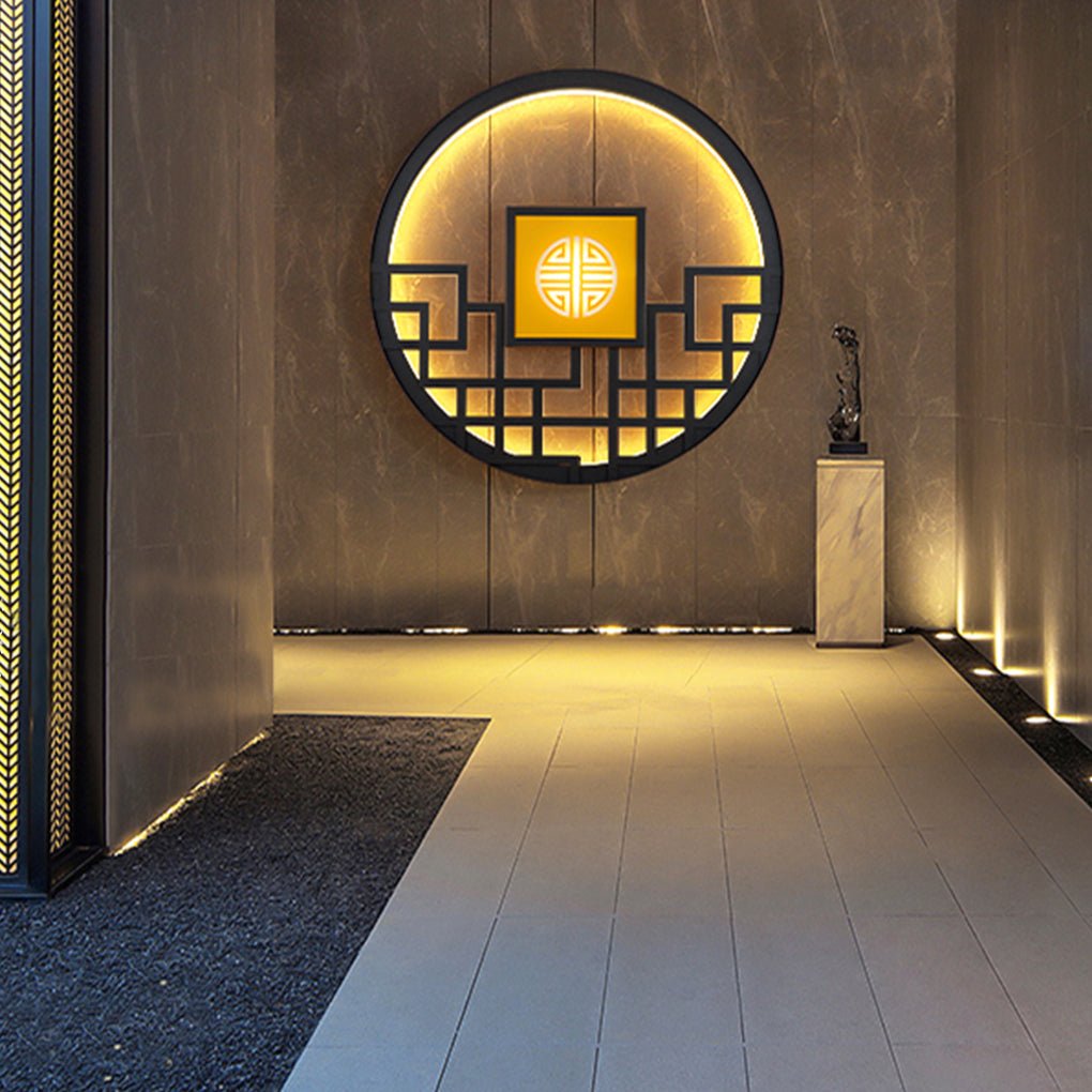 Round LED Outdoor Wall Lights - Landscape Decorative Lighting for Gardens & Patios