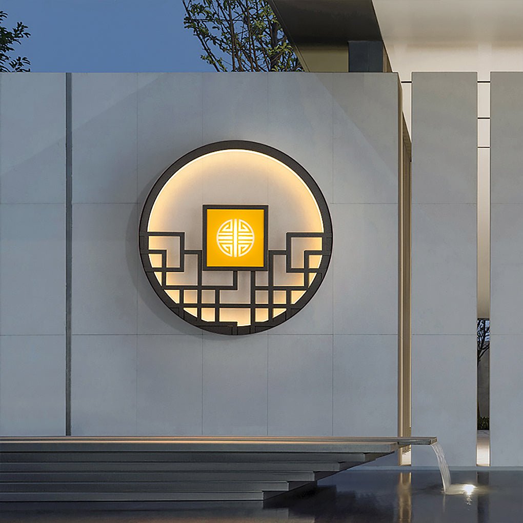 Round LED Outdoor Wall Lights - Landscape Decorative Lighting for Gardens & Patios