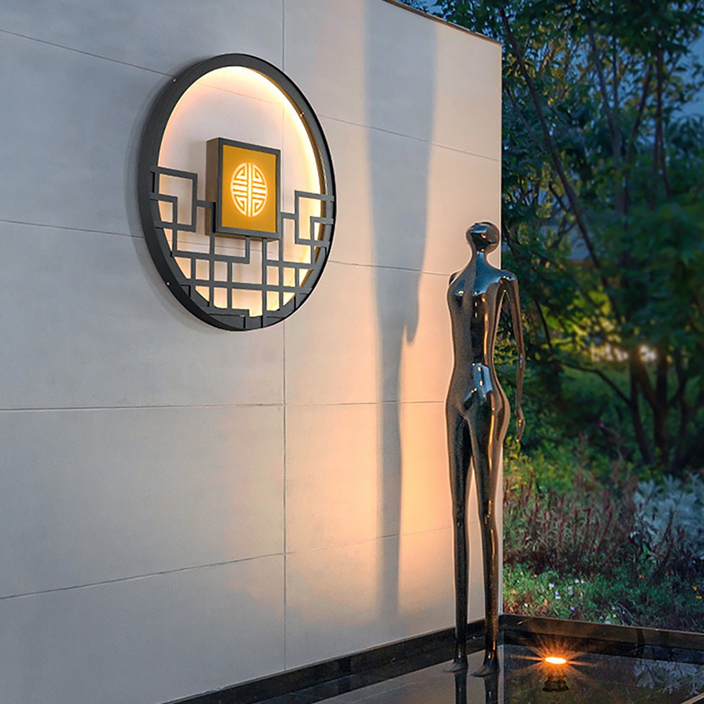 Round LED Outdoor Wall Lights - Landscape Decorative Lighting for Gardens & Patios