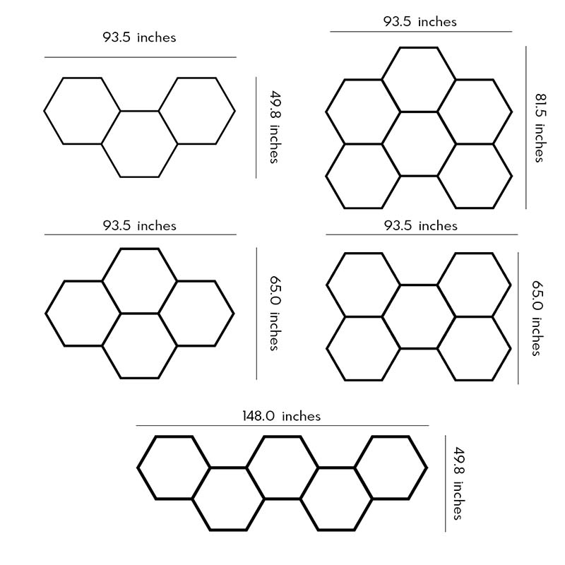 Honeycomb Ceiling Light - Modern White LED Industrial Fixture