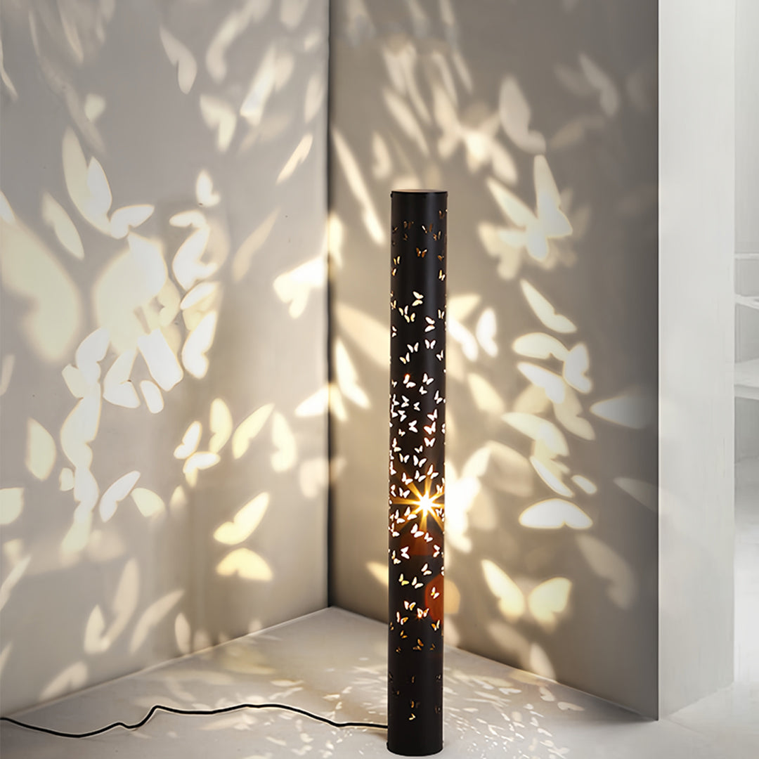 Butterfly Floor Lamp Ambient Projector Decorative Column Light