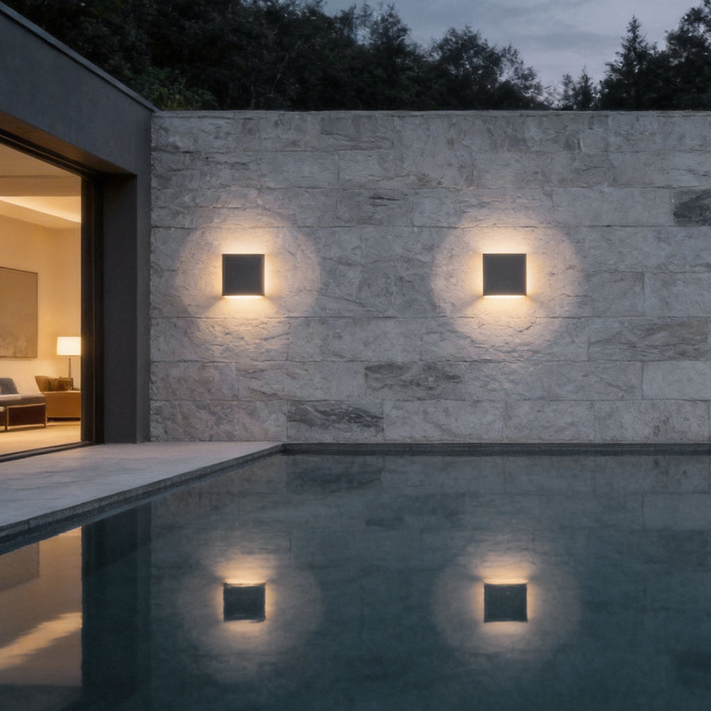 Modern Waterproof Backlit Wall Light Outdoor