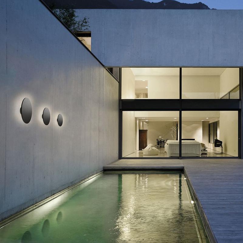 Modern Waterproof Backlit Wall Light Outdoor