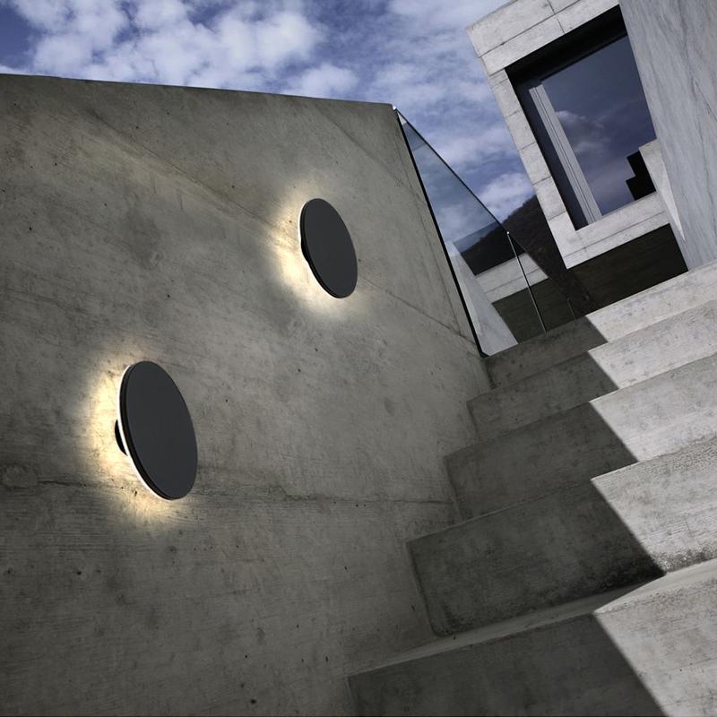 Modern Waterproof Backlit Wall Light Outdoor