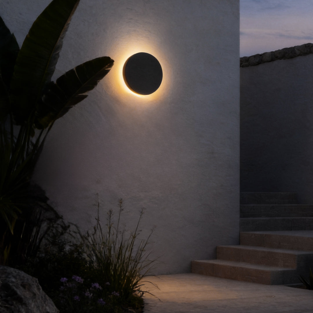 Modern Waterproof Backlit Wall Light Outdoor