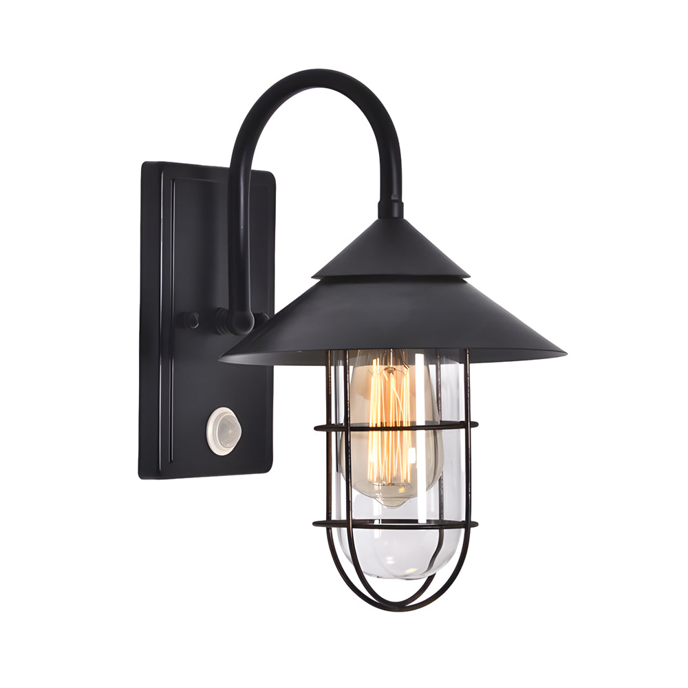Barn Wall Light Outdoor Waterproof Retro Black Design