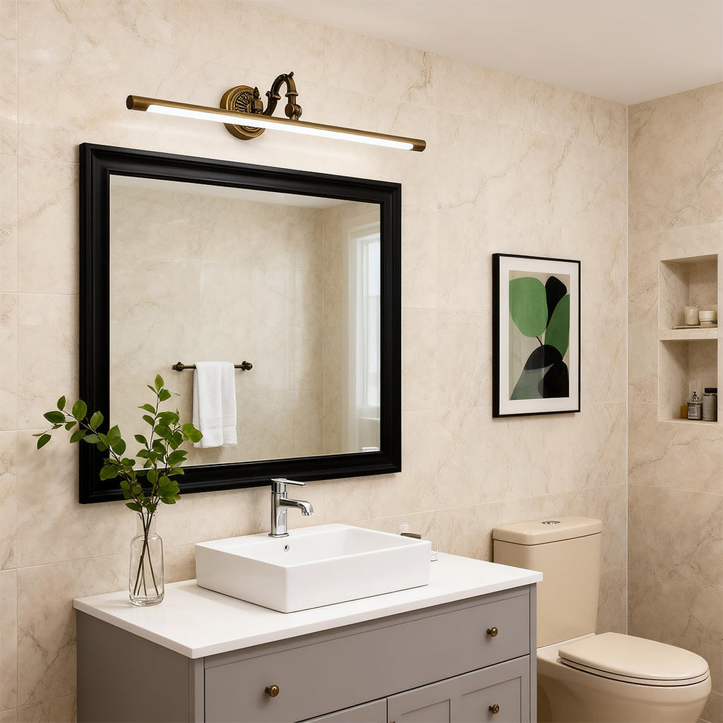 Luxury Bathroom LED Vanity Light Metal Acrylic Mirror Illumination, Modern Design, Waterproof Lighting Fixture, Sleek Wall Mount Light Fixture, Energy Efficient Bathroom Lighting, Stylish Home Decor, Adjustable Brightness, Easy Installation, Contemporary