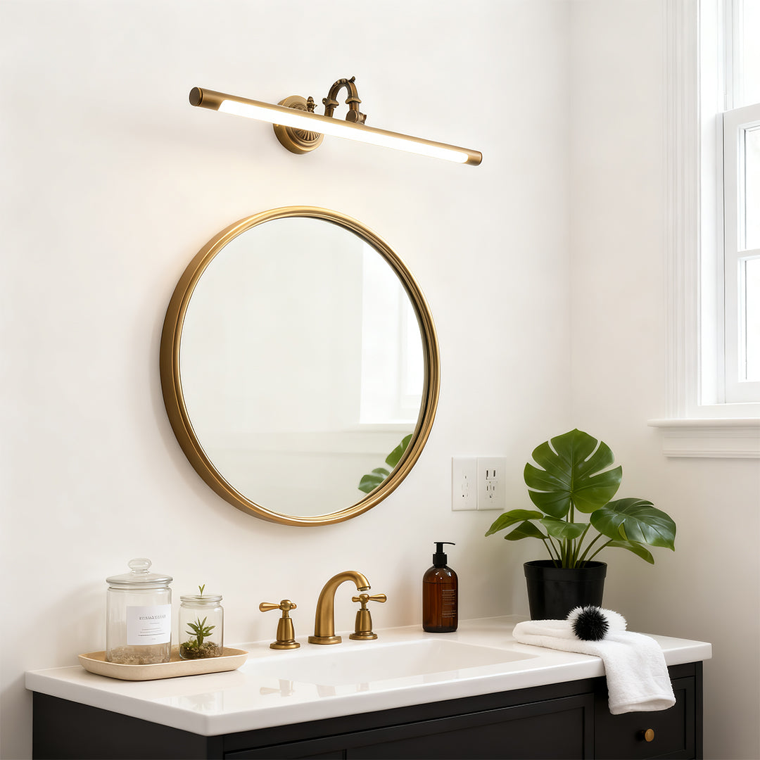 Luxury Bathroom LED Vanity Light Metal Acrylic Mirror Illumination, Modern Design, Waterproof Lighting Fixture, Sleek Wall Mount Light Fixture, Energy Efficient Bathroom Lighting, Stylish Home Decor, Adjustable Brightness, Easy Installation, Contemporary
