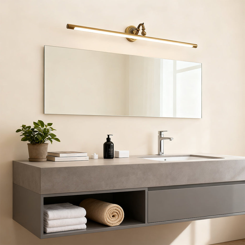 Luxury Bathroom LED Vanity Light Metal Acrylic Mirror Illumination, Modern Design, Waterproof Lighting Fixture, Sleek Wall Mount Light Fixture, Energy Efficient Bathroom Lighting, Stylish Home Decor, Adjustable Brightness, Easy Installation, Contemporary