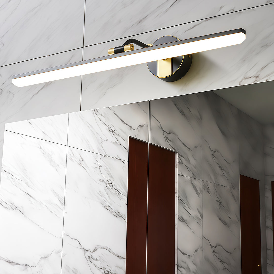 Bathroom Vanity LED Light Waterproof Mirror Light American Linear Design Fixture for Modern Bathrooms, Energy-Efficient, Dimmable Lighting, Sleek and Stylish, Perfect for Makeup and Grooming, Easy to Install, Wall-Mounted Light Fixture