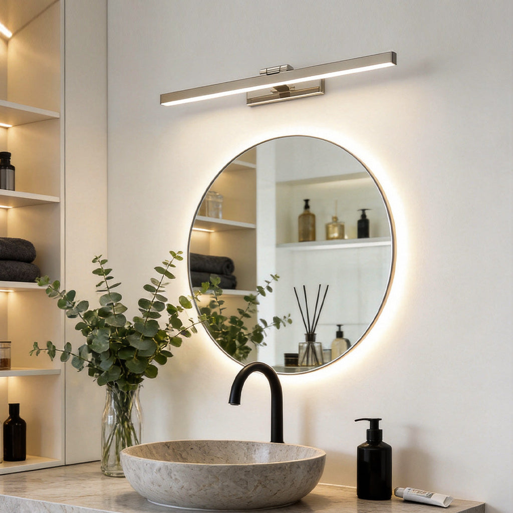 Adjustable LED Bathroom Vanity Light Bar, Modern Wall Sconce, Energy-Efficient Lighting, Dimmable LED Fixtures, Stylish Bathroom Lighting, Easy Install Light for Vanity, Bright Bathroom Illumination, Contemporary Home Decor, Versatile Light Bars for Home,