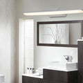 White Bathroom Vanity Light Minimalist Acrylic Contemporary Wall Light Modern Fixture LED Lighting for Home Decor Stylish Illumination for Bathroom Makeup Room Simple Design Energy Efficient Chic Wall Sconce Brightness Adjustable Elegant Lighting Solution