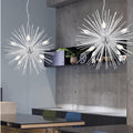 Geometric Starburst Chandelier for Dining Room Lighting Elegance