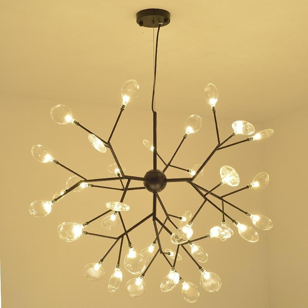 36-Light Modern Sputnik Chandelier LED Cluster Ceiling Light