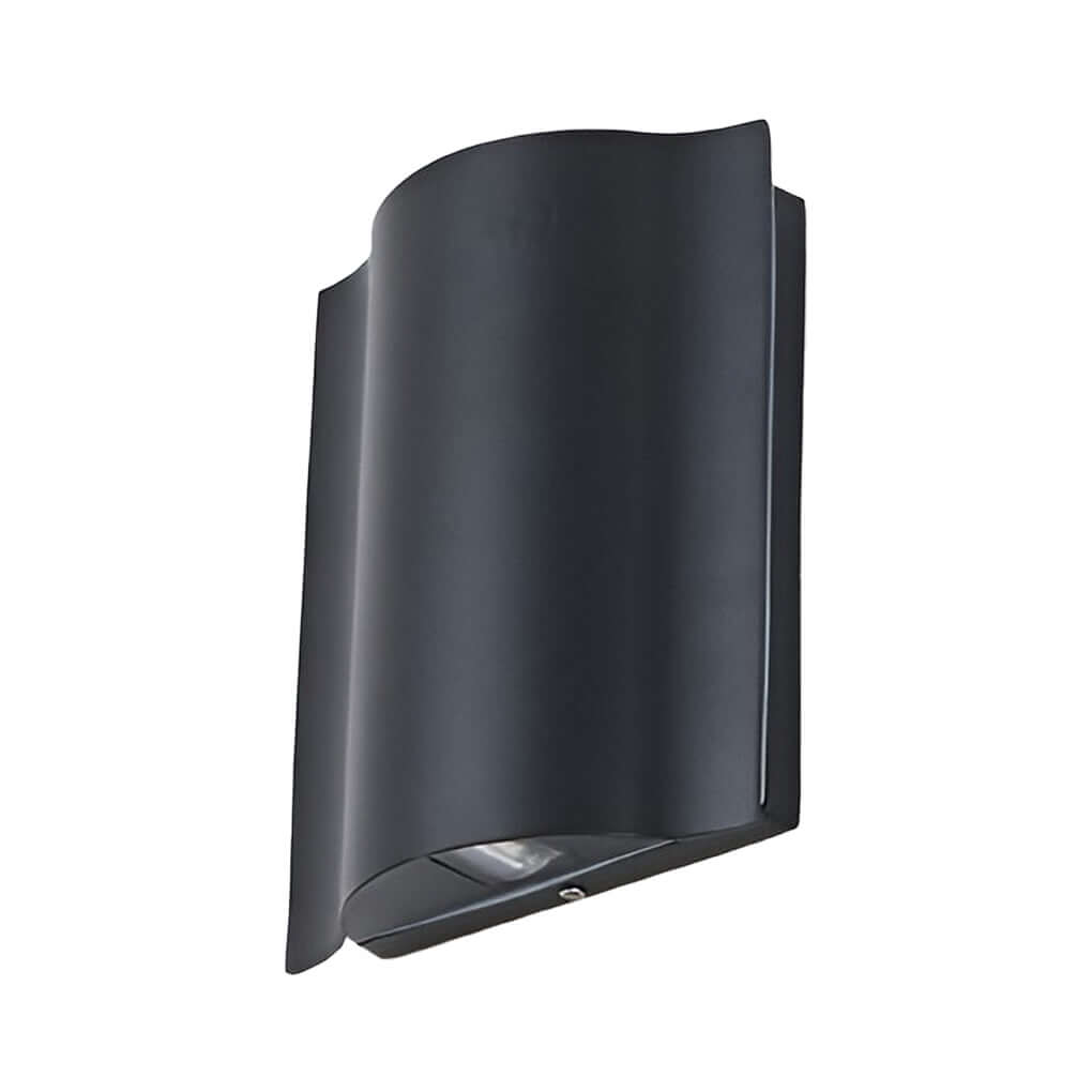 Wavy Aluminum Outdoor LED Up-Down Beam Wall Light