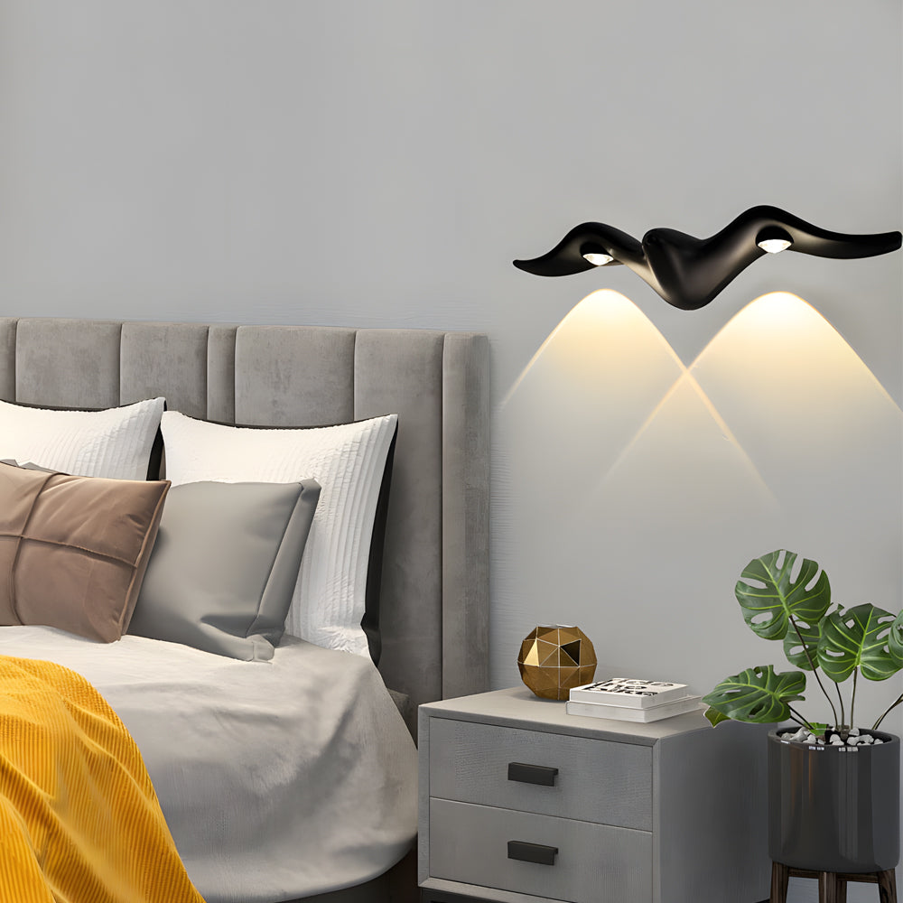 Seagull-Shaped Waterproof Outdoor LED Wall Light - Decorative Marine Style Light Fixture