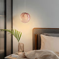 Glass Globe Pendant Light Modern Minimalist Design Single Head Fixture