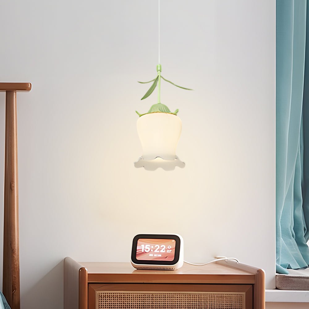 Bell Orchid Three-Step Dimming Modern Pendant Light Fixture