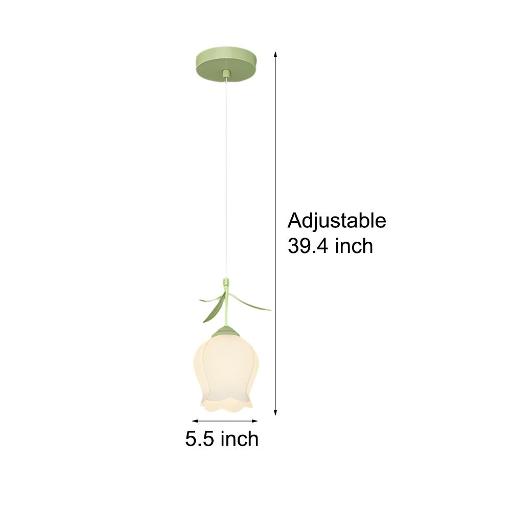 Bell Orchid Three-Step Dimming Modern Pendant Light Fixture