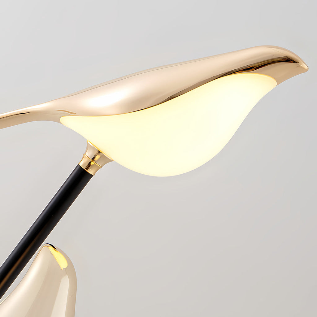 Bird Floor Lamp - 3-Head Contemporary Accent Lamp, Artistic Modern Lighting