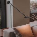 Black Adjustable Arm Invisible LED Floor Lamp - Modern Lighting, Energy-Efficient Design, Sleek & Stylish, Home Decor, Adjustable Brightness