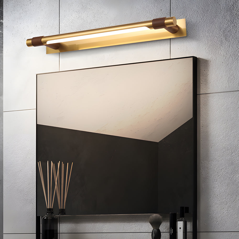 Black and Gold Vanity Light 120° Rotatable Bathroom Light Fixture, Stylish Wall Sconce for Modern Home Decor, Adjustable LED Light for Makeup Room, Elegant Lighting Design for Bathrooms and Dressing Areas