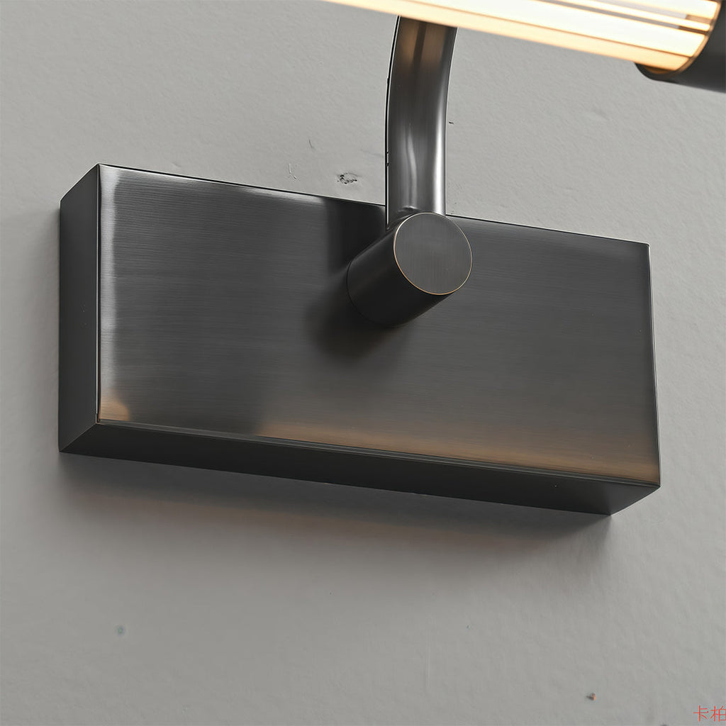 Nordic Bathroom Vanity Wall Light Full Copper Long Bar Light Modern Bathroom Lighting Fixture Stylish Bathroom Sconce Energy-Efficient LED Mirror Light Adjustable Brightness Waterproof Design for Home Decor Elegant Copper Finish Vanity Lighting Fixture