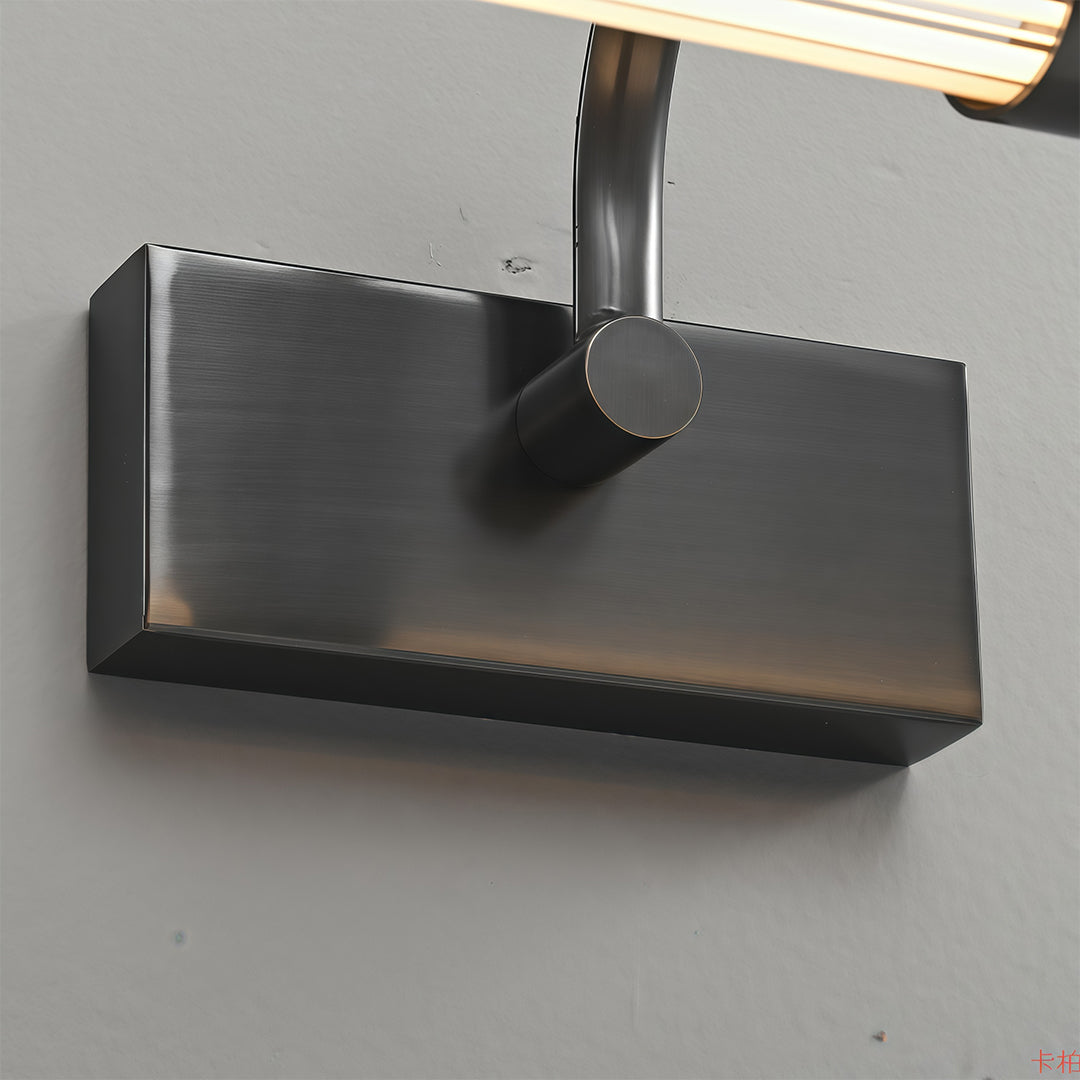 Nordic Bathroom Vanity Wall Light Full Copper Long Bar Light Modern Bathroom Lighting Fixture Stylish Bathroom Sconce Energy-Efficient LED Mirror Light Adjustable Brightness Waterproof Design for Home Decor Elegant Copper Finish Vanity Lighting Fixture