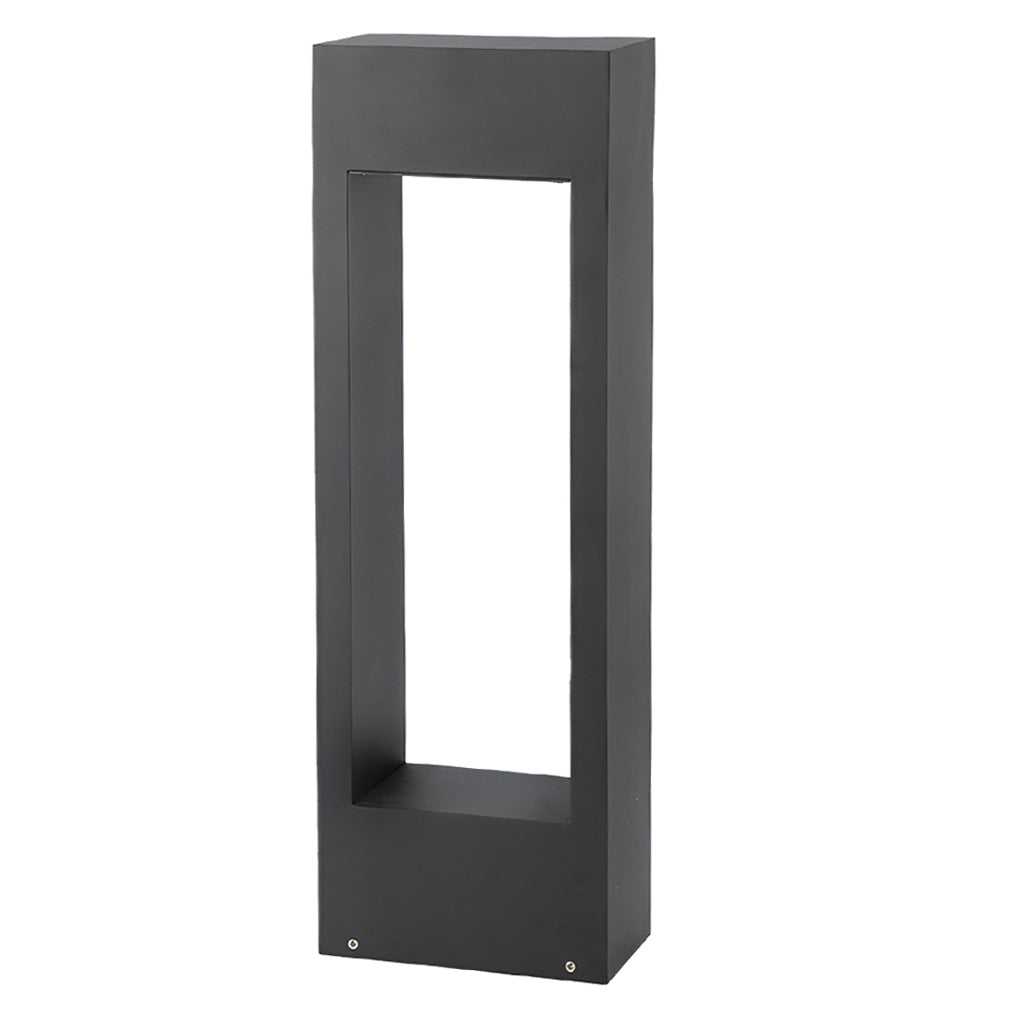 Black Modern Slim Border LED Lawn Light