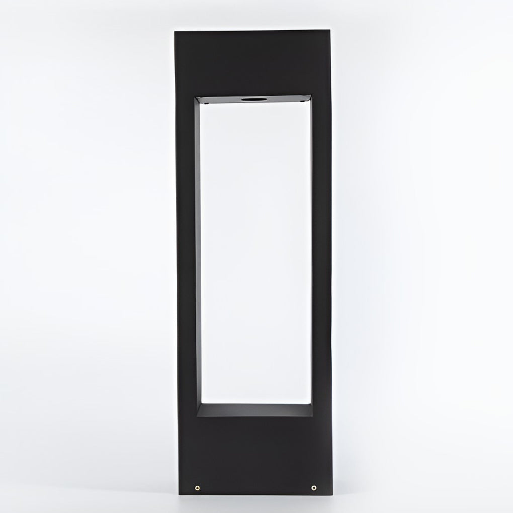 Black Modern Slim Border LED Lawn Light