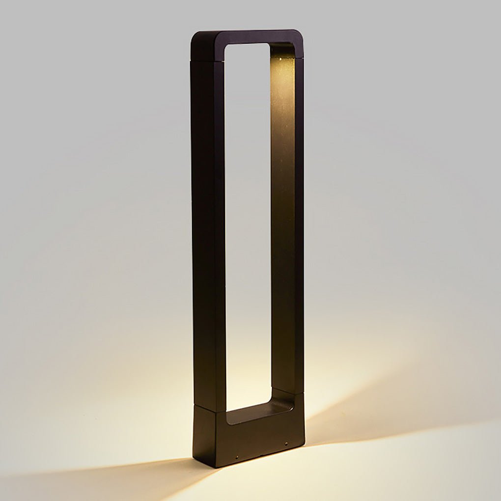 Black Bollard Lights - Modern Minimalist Waterproof Outdoor Lighting
