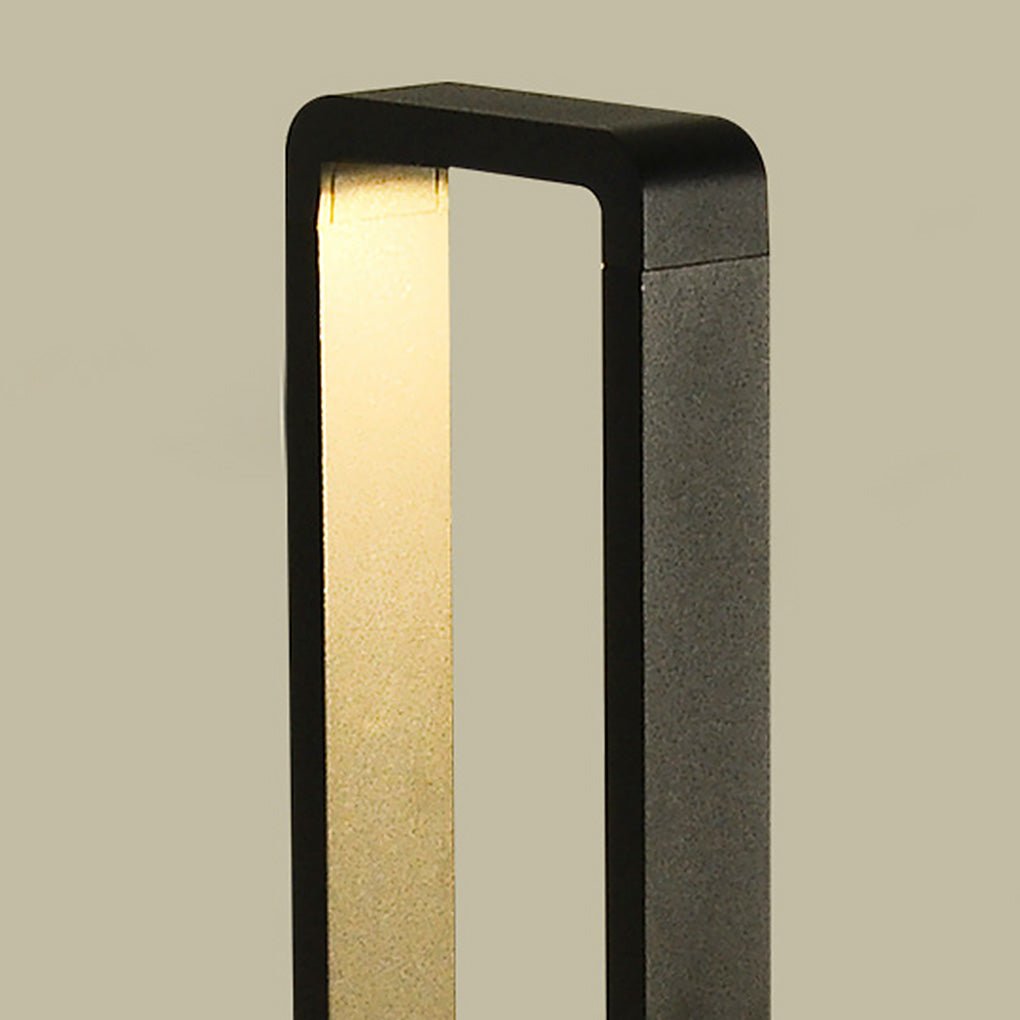 Black Bollard Lights - Modern Minimalist Waterproof Outdoor Lighting
