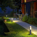 Black Bollard Lights Aluminum LED Waterproof Outdoor Lighting