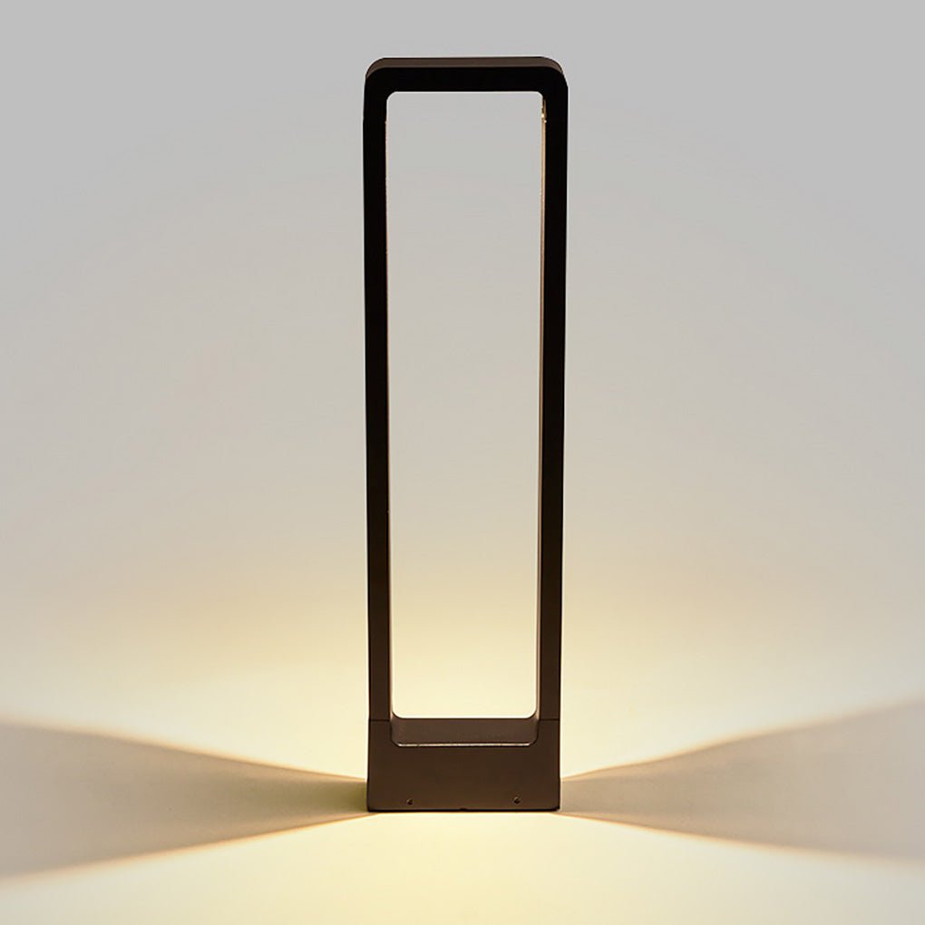 Black Bollard Lights - Modern Minimalist Waterproof Outdoor Lighting