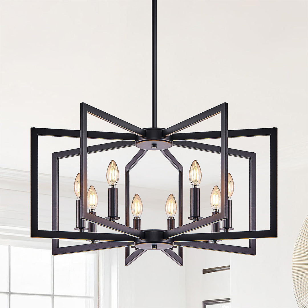 Candle Chandeliers Industrial Multi-Head Ceiling Lights