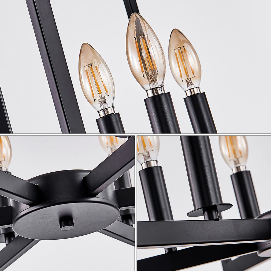 Candle Chandeliers Industrial Multi-Head Ceiling Lights