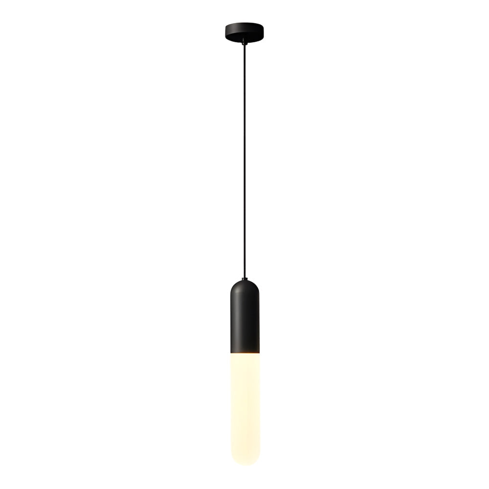 Long Copper Acrylic Dimming Pendant Light - Modern 3 Step Hanging Lamp