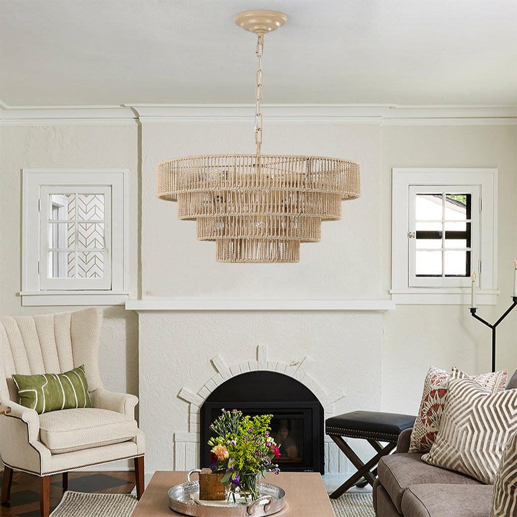 Japanese Zen Chandelier | Creative Ceiling Lights | Art-Inspired Design | Tranquil Home Decor | Unique Pendant Lighting