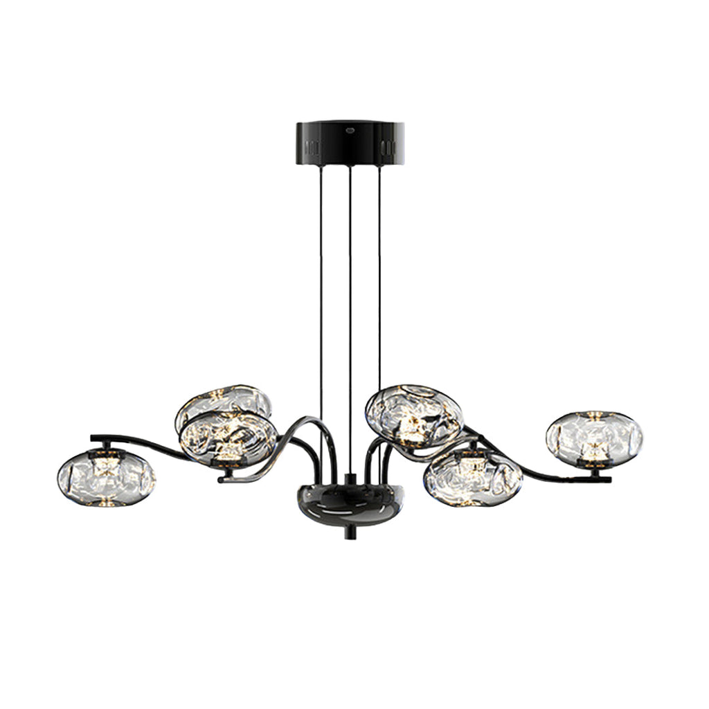 Modern Full Spectrum LED Chandelier - Magic Bean Glass Light