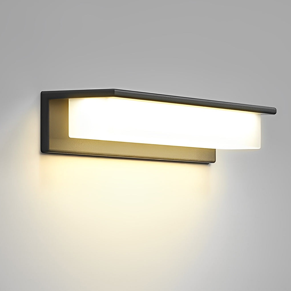 Rectangular Waterproof LED Wall Light for Front Porch Lighting