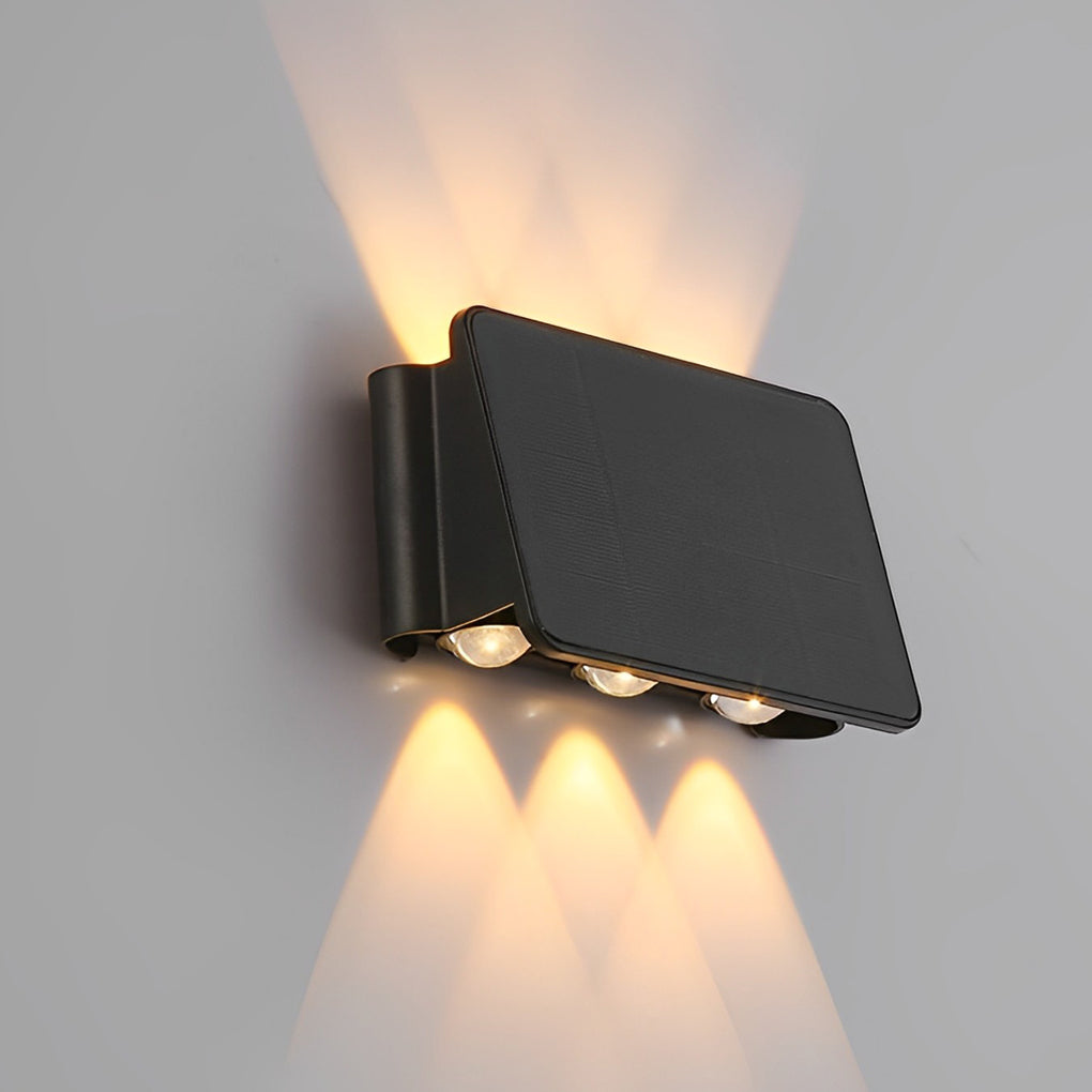 Waterproof LED Solar Wall Sconce Up and Down Light
