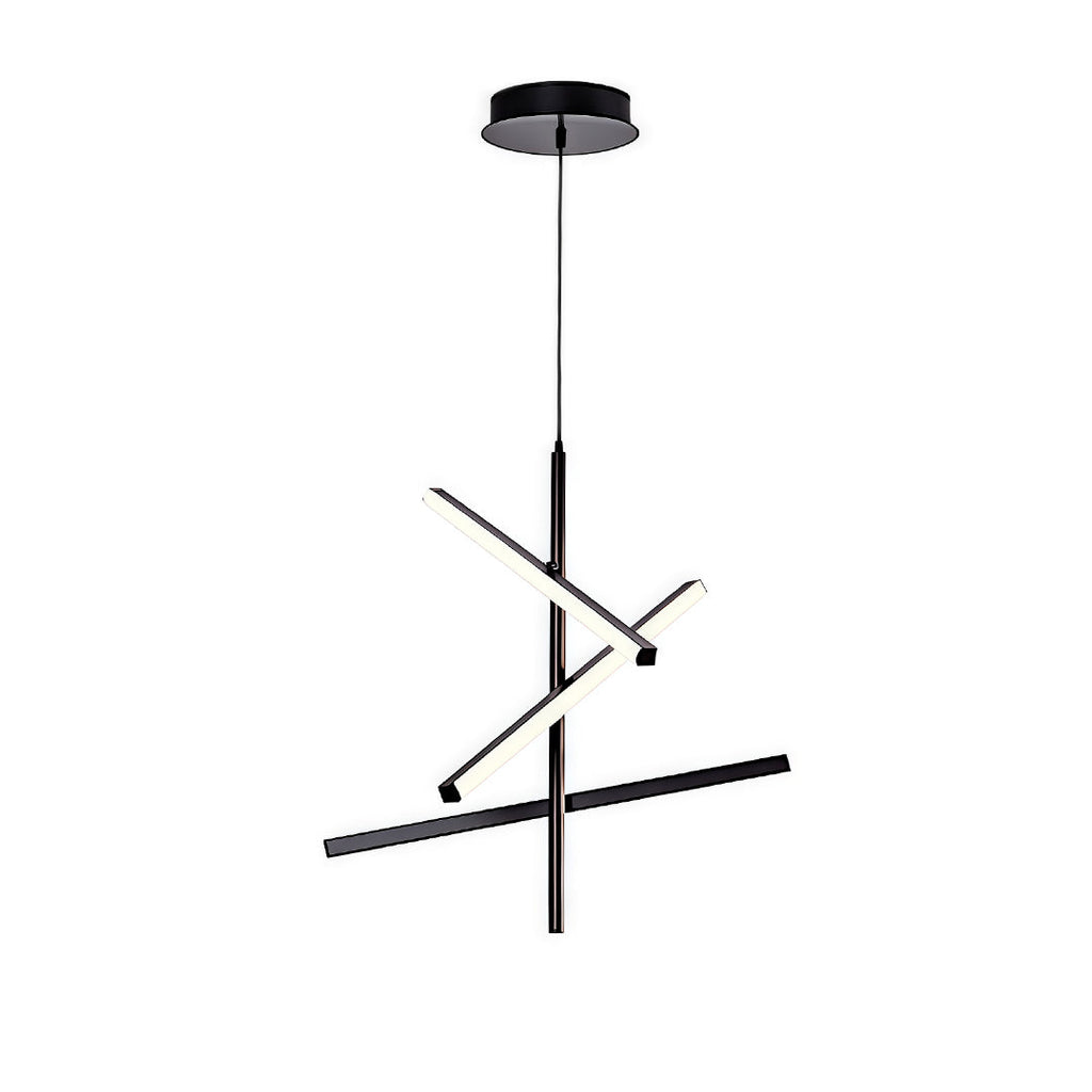 Iron Linear Chandelier - Nordic Creative Adjustable Ceiling Lights