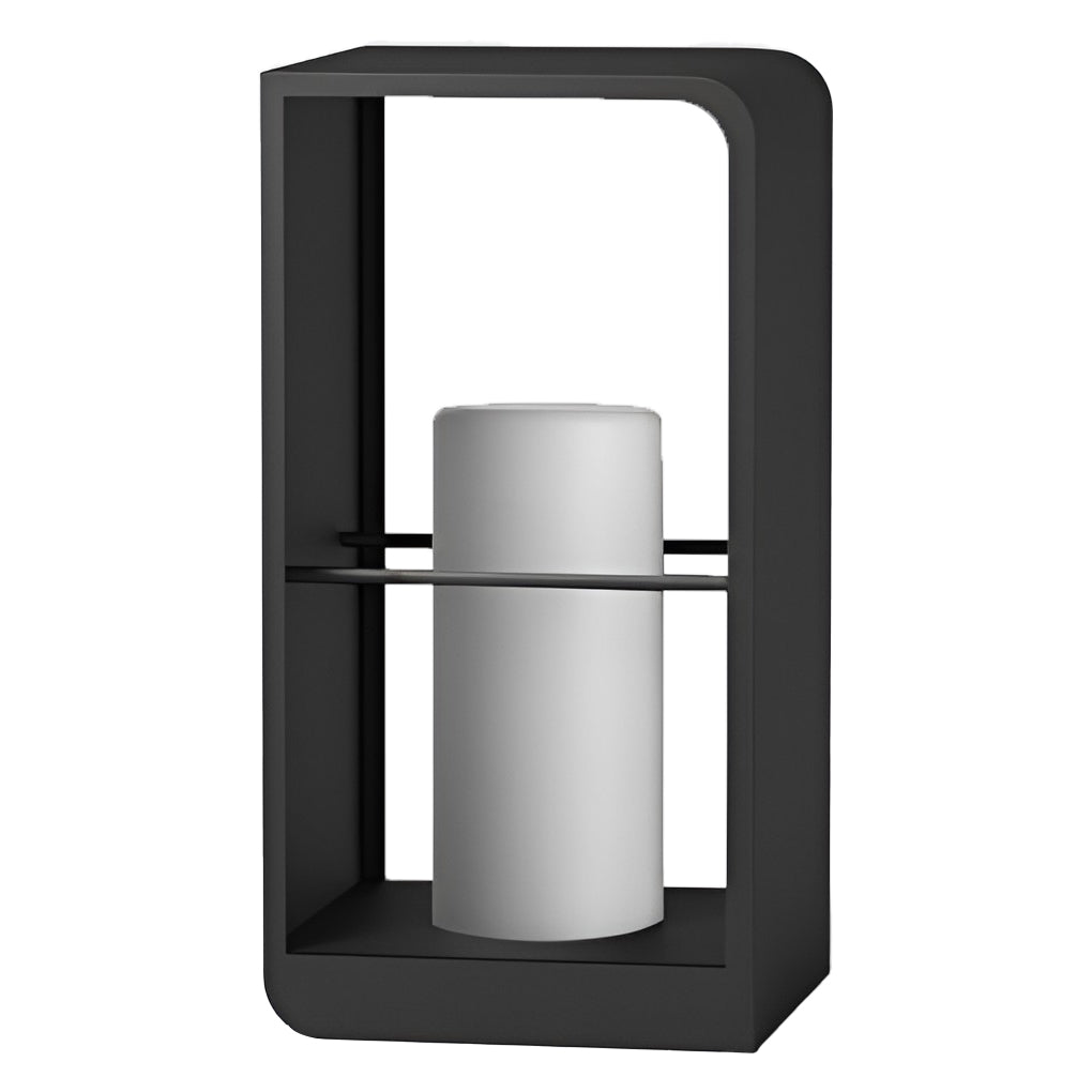 Black Lantern Outdoor Waterproof Rectangular Frame Light