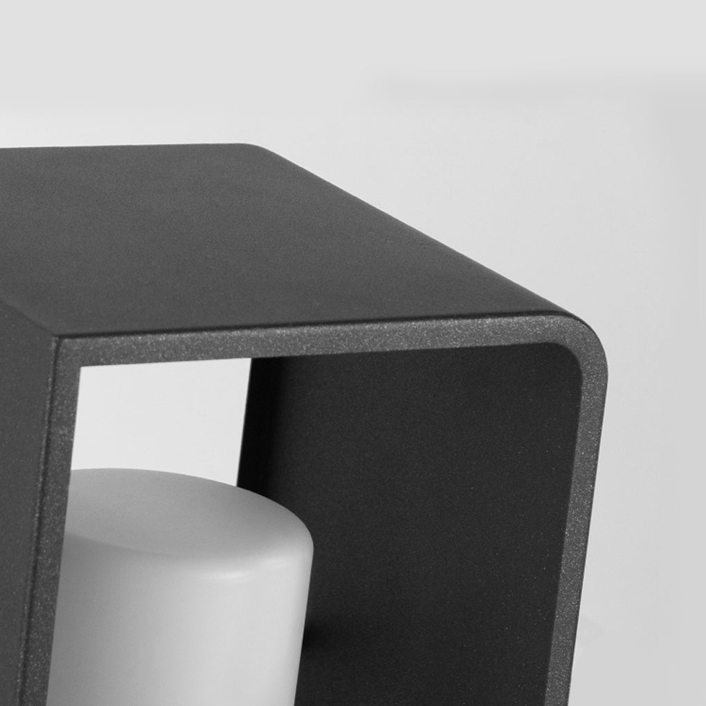 Black Lantern Outdoor Waterproof Rectangular Frame Light