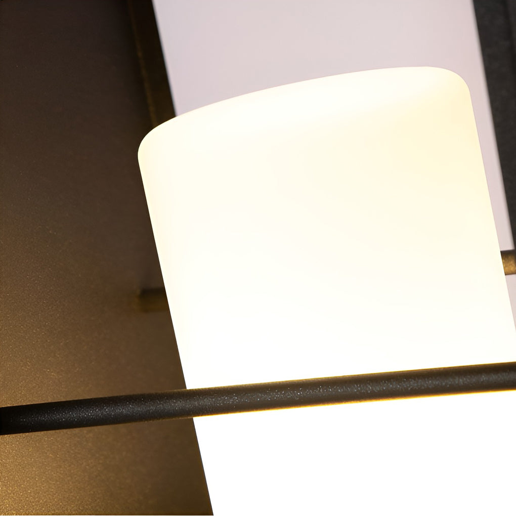Black Lantern Outdoor Waterproof Rectangular Frame Light